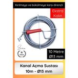 Svein #kanalaçıcı Kanal Açma Sustası 10 M 13 mm Profesyonel Lavabo Gider Açıcı Spirali Güçlü Temizlik