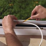 Svein Kapı ve Pencere Soğuk Izolasyon Bandı Fitili Kendinden Yapışkanlı Kauçuk Yalıtım Bant 2X10 = 20 mt - Beyaz - 2x10=20 mt
