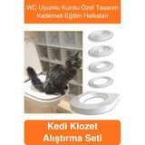 Svein #kedi Kedi Klozet Alıştırma Seti Wc Uyumlu Kum Kabı Tuvalet Eğitim Aparatı Yavru & Yetişkin Için - 100 x 100 cm - 160 x 218 cm
