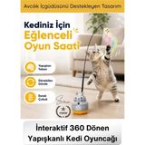 Svein #kedioyuncağı Interaktif 360 Dönen Yapışkanlı Kedi Oyuncağı Peluş Balıklı Yaylı Olta Eğitici Hareketli Kedi Aktivite Oyuncağı Avcılık Egzersiz Aparatı Yapışkan Tabanlı Dayanıklı Pet Oyuncağı - 1 - Çok Renkli