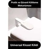 Svein #Kilit Üniversal Klozet Kilidi Bebek Çocuk Güvenlik Kilidi Yapışkanlı WC Kapağı Kilidi Tuvalet Emniyet Kilidi Toksik Madde İçermeyen Kolay Montaj Ev Güvenlik Aparatı Beyaz