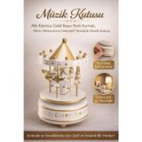 Svein #MüzikKutusu Atlı Karınca Gold Beyaz Nostaljik Hediye Dekoratif Kurmalı Retro Mekanizma Müzik Kutusu