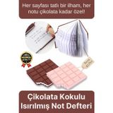 Svein Özel Tasarım Eğlenceli Hediyelik Isırılmış Lezzet Gerçekçi Çikolata Görünümlü Kokulu Not Defteri