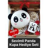 Svein Özel Tasarım Sürpriz Romantik Gift Sevgililer Günü 14 Şubat Sevimli Panda Kupa Bardak Hediye Seti