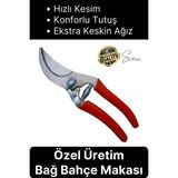 Svein Özel Üretim Bağ Ağaç Budama Makası Üzüm Bahçe Çiçek Gül Bitki Narenciye Eğri Dal Kesme Aleti