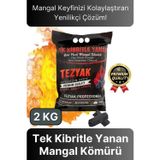 Svein Özel Üretim Pratik Kullanımlı Piknik Odun Çıra Gerektirmeyen Tek Kibritle Yanan Mangal Kömürü 2 KG