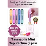 Svein Özel Üretim Pratik Otomatik Doldurulabilir Taşınabilir Atomizer Seyahat Mini Cep Parfüm Şişesi 5 Ml
