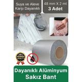 Svein Premium Çatlak Boru Tamir Izolasyon Isıya Dayanıklı Su Sızdırmaz Çamur Bandı Sakız Bant 48 mm x 2 mt - Gri