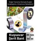 Svein Premium Dayanıklı Yansıtıcı Kuş Kondurmaz Uzaklaştırıcı Hologramlı Kuşsavar Şerit Bant 45 mm x 50 mt - Çok Renkli - 1 Adet