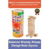 Svein Premium Eğlence Parti Etkinlik Aile Strateji Koordinasyon Balance Woody Ahşap Denge Rulo Oyunu