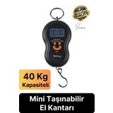 Svein Premium Elektronik Çengelli Tartı El Kantarı Askı Mini Taşınabilir Terazi 40 kg Bagaj Ağırlık Ölçme