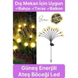 Svein Premium Güneş Enerjili Solar Dış Mekan Su Geçirmez Bahçe Peyzaj Aydınlatma Süs LED Işık Saçaklı