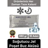 Svein Premium Güvenli Dayanıklı Malzeme Seyahat Yolculuk Yiyecek Soğutucu Jel Poşet Buz Aküsü 480gr 10Adet