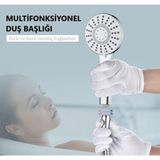 Svein Premium Lüks Duş Başlığı Spiral Mafsal Seti Fonksiyonel Masaj Kopmaz Patlamaz Sızdırmaz Paslanmaz