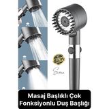 Svein Premium Masajlı Filtreli Çok Fonksiyonlu Aç Kapa Terapi El Tepe Duş Başlığı Ayarlanabilir Handshower