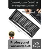 Svein Premium Seri Kaliteli Kutulu Ergonomik Saatçi Bilgisayar Hassas Taşınabilir 25 Parça Tornavida Seti