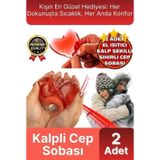 Svein Premium Sihirli Jel Isıtıcı Tekrar Kullanılır Isınmatik Sıcak Su Torbası Kalpli Cep Sobası 2'li Set