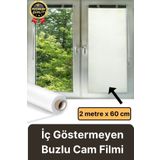 Svein Premium UV Engelleyici İçeriyi Göstermeyen Yapışkan İz Bırakmaz Ofis Ev Buzlu Cam Filmi 2 mt x 60 cm