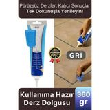 Svein Profesyonel Kolay Kullanıma Hazır Zemin Duvar Onarma Gaga Uçlu Tüp Fayans Arası Derz Dolgu Gri - 260 gr
