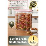 Svein #saklamakabı Mutfak Düzeni Organizer Kapaklı Dayanıklı Şeffaf Kuru Gıda Erzak Saklama Kabı 4 Lt - diğer