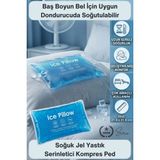 Svein #soğukjel Soğuk Jel Yastık Serinletici Kompres Ped Baş Boyun Bel Ağrısı Migren Spor Yaralanma Burkulma Şişlik Ilk Yardım Esnek Jel Ped Dondurucuda Soğutulabilir Rahatlatıcı Destek