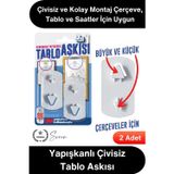 Svein #TabloBandı Yapışkanlı Çivisiz Tablo Askısı 3M Güçlü Duvar Askı Aparatı Çerçeve Resim Saat Dekorasyo