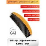 Svein #tarak El Işçiliği Sık Dişli Doğal Kemik Tarak Palo Santo Aromalı Antistatik Saç Bakım Tarağı Masaj Etkili Kompakt Sapsız Düğüm Açıcı Elektriklenme Önleyici Parlak Görünüm Aksesuar - 1