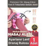 Svein Yeni Nesil Kas Gevşetici Ayarlanabilir Roller Lenf Drenaj Rulosu 9 Tekerlekli Selülit Masaj Aleti - Çok Renkli