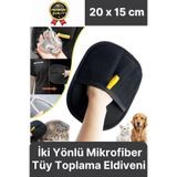 Svein Yeniden Kullanılabilir İki Yönlü Mikrofiber Kedi Köpek Evcil Hayvan Tüy Toplama Eldiveni 20 x 15 cm