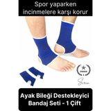 Svein Yüksek Kalite Elastik Ayak Bilek Koruyucu Destek Bandajı Bandı Spor Sıkıştırma Sağ Sol Çift
