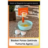Svein #yumurta Basket Potası Şeklinde Yumurta Ayırıcı Aparat Pratik Sarı ve Beyaz Ayırma Aparatı Kolay - Turuncu - diğer