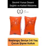 Svein Yunus Desenli Güvenli 3-6 Yaş Çocuklar İçin Yüzme Kolluk Deniz Havuz Şişme Kolluğu Yüzücü Hava Odalı