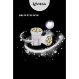 Sviesa 2 Adet T10 Dipsiz W5w 8 Ledli Beyaz Park Tavan Plaka Ampülü