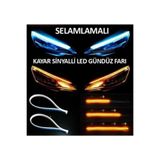 Sviesa Far Üstü Ve Far içi 2 Renkli Kayar Sinyalli Gündüz Ledi 60 cm