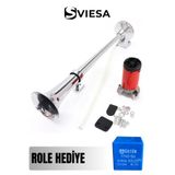 Sviesa Marine Korna 12v Kendinden Motorlu Krom Havalı Korna Role Hediyeli