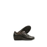 SVMSHOES, Siyah Şık Anne Ayakkabısı /%100 Deri/Tam Ortopedik Tabanlı/Günlük Kullanım/Hafif topuklu Siyah-36