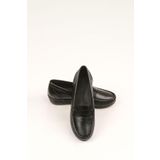 SVMSHOES, Siyah Şık Anne Ayakkabısı /%100 Deri/Tam Ortopedik Tabanlı/Günlük Kullanım/Hafif topuklu Siyah-37