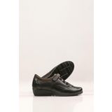SVMSHOES Siyah Şık Anne Ayakkabısı /%100 Deri/Tam Ortopedik Tabanlı/Günlük Kullanım/Hafif topuklu Siyah-39