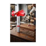 Svoria Store 70 mm Ahşap Menteşe Yuvar Teri Açma Ahşap Delme Matkap Ucu 1 cm Şaft 722980 - Çok Renkli