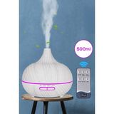 Svoria Store Aroma Difüzör Gece Işığı 7 LED Nemlendirici Kumandalı 550 ml Buhar Makinesi - Renkli - Standart