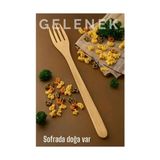 Svoria Store Doğal Gürgen Ağacı Servis Çatalı – 25 Cm, El Yapımı Ahşap Mutfak Gereci 722244 - Çok Renkli