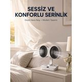 Svoria Store Duvara Monte Edilebilen Çift Başlıklı Sessiz Masa Fanı - Çok Renkli