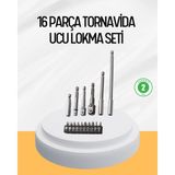 Svoria Store Mey Ithalat® Ergonomik 16 Parça Bits Tornavida Uç ve Adaptör Seti - Renkli