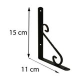 Svoria Store Mey Ithalat® Ferforje Raf Altı No:1 Siyah - Standart - Renkli - 0