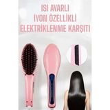Svoria Store Mey Ithalat® Fön Etkili Saç Düzleştirici Tarak Yıpranma Karşıtı Döner Kablo Isı Ayarlı - Renkli
