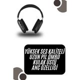 Svoria Store Mey Ithalat® Kulak Üstü Kablosuz Bluetooth Kulaklık Yumuşak Süngerli Sd Kart Girişli - Renkli