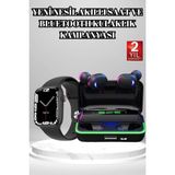 Svoria Store Mey Ithalat® Ucuz ve Kaliteli Kulaklıklı Saat Seti Bluetooth Bağlantılı Akıllı Saat ve Kula - Renkli - Standart