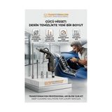 Svoria Store Profesyonel Metal Hava Üfleme Tabancası Seti - 21 cm Uzun ve Kısa Nozul Kompresör Ucu 723153 - Çok Renkli