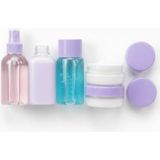 Svoria Store Seyahat Için 5’li Şeffaf Kozmetik Şişe Seti 30 ml - Çok Renkli