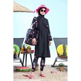 Sw12.3570 Moodbasic Tesettür Mayo Flamingo Desenli